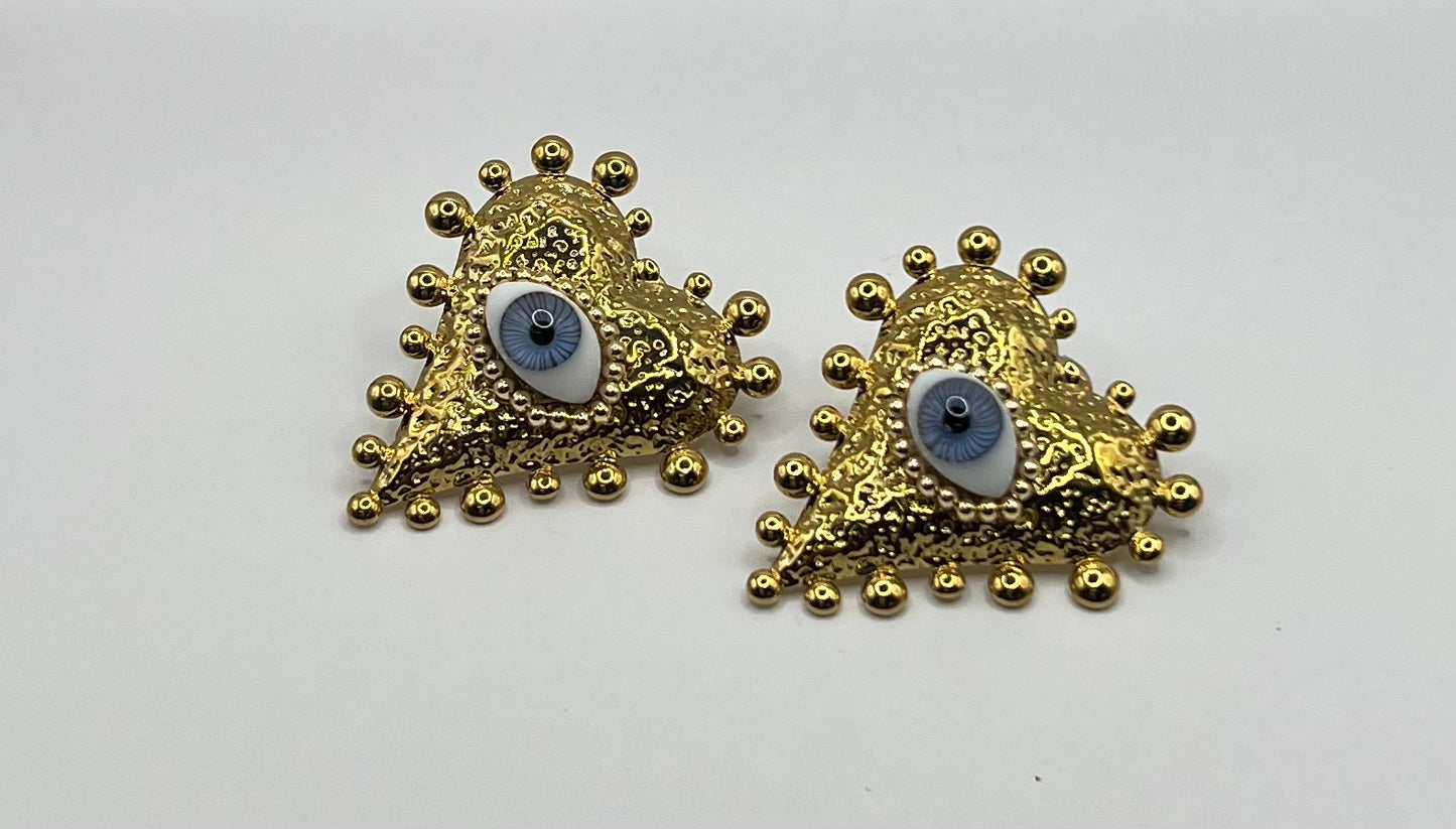 Heart Eye Earrings