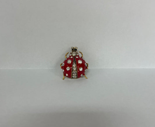 Shiny Lady Bug Ring