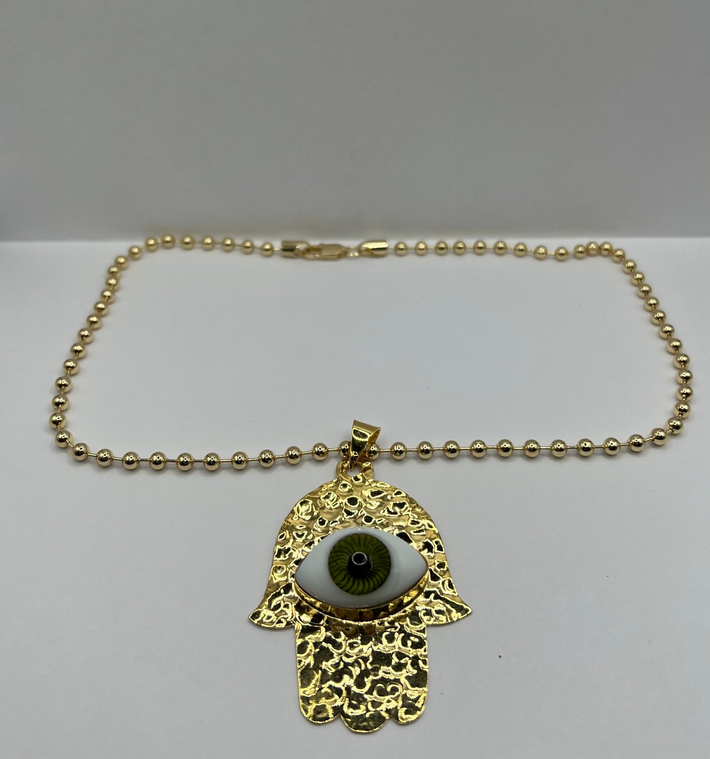 Hand with Eye Necklace