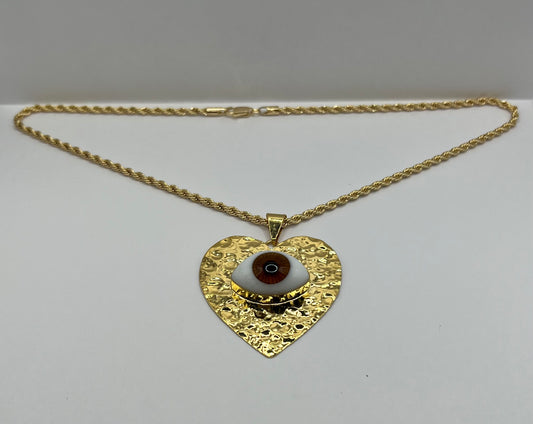 Heart Eye Necklace