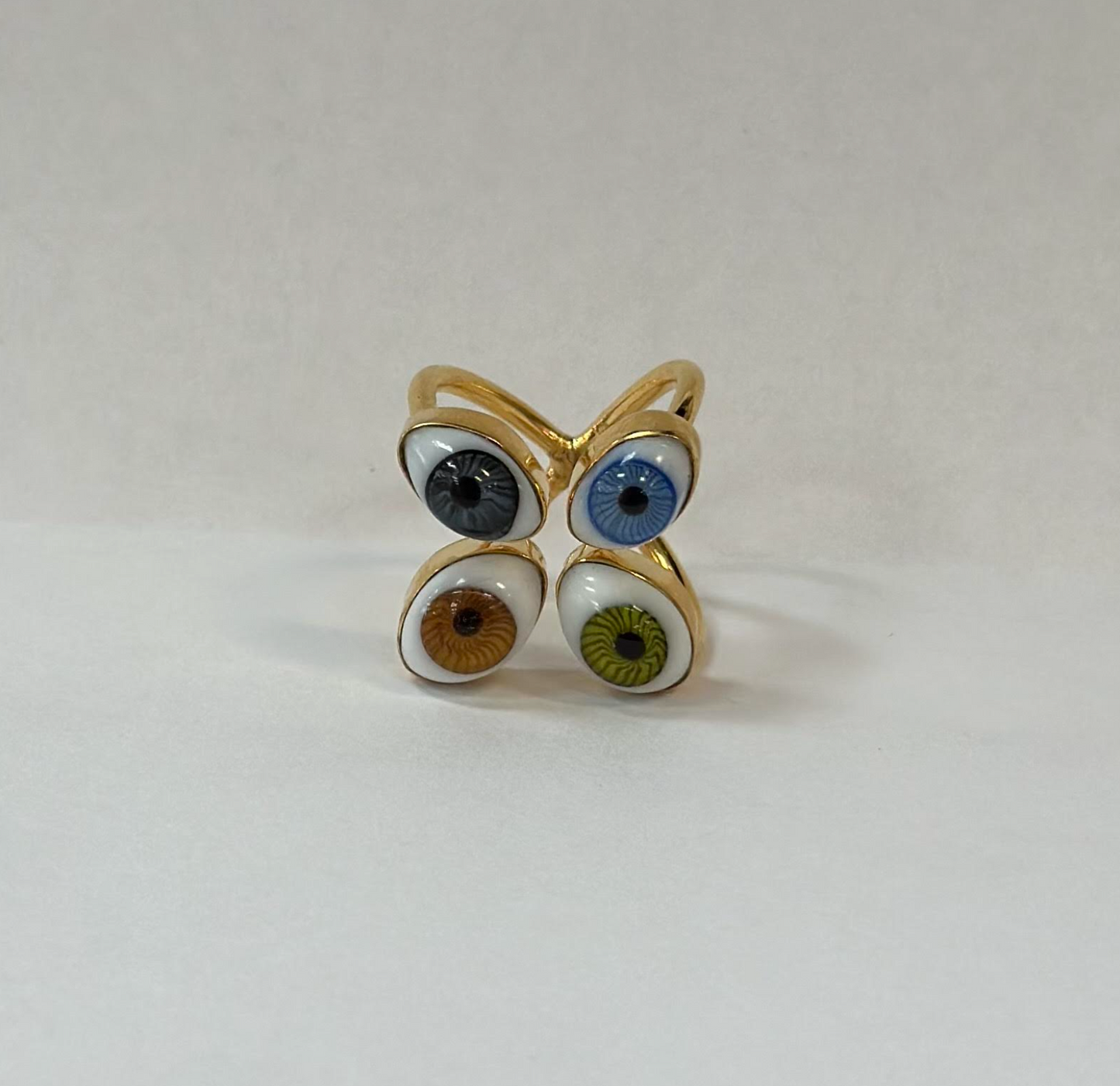 4 Eyes X Shaped Ring