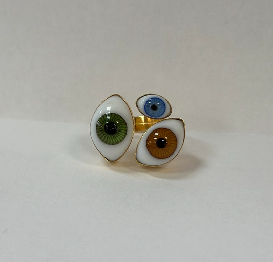 3 Color Eyes Ring