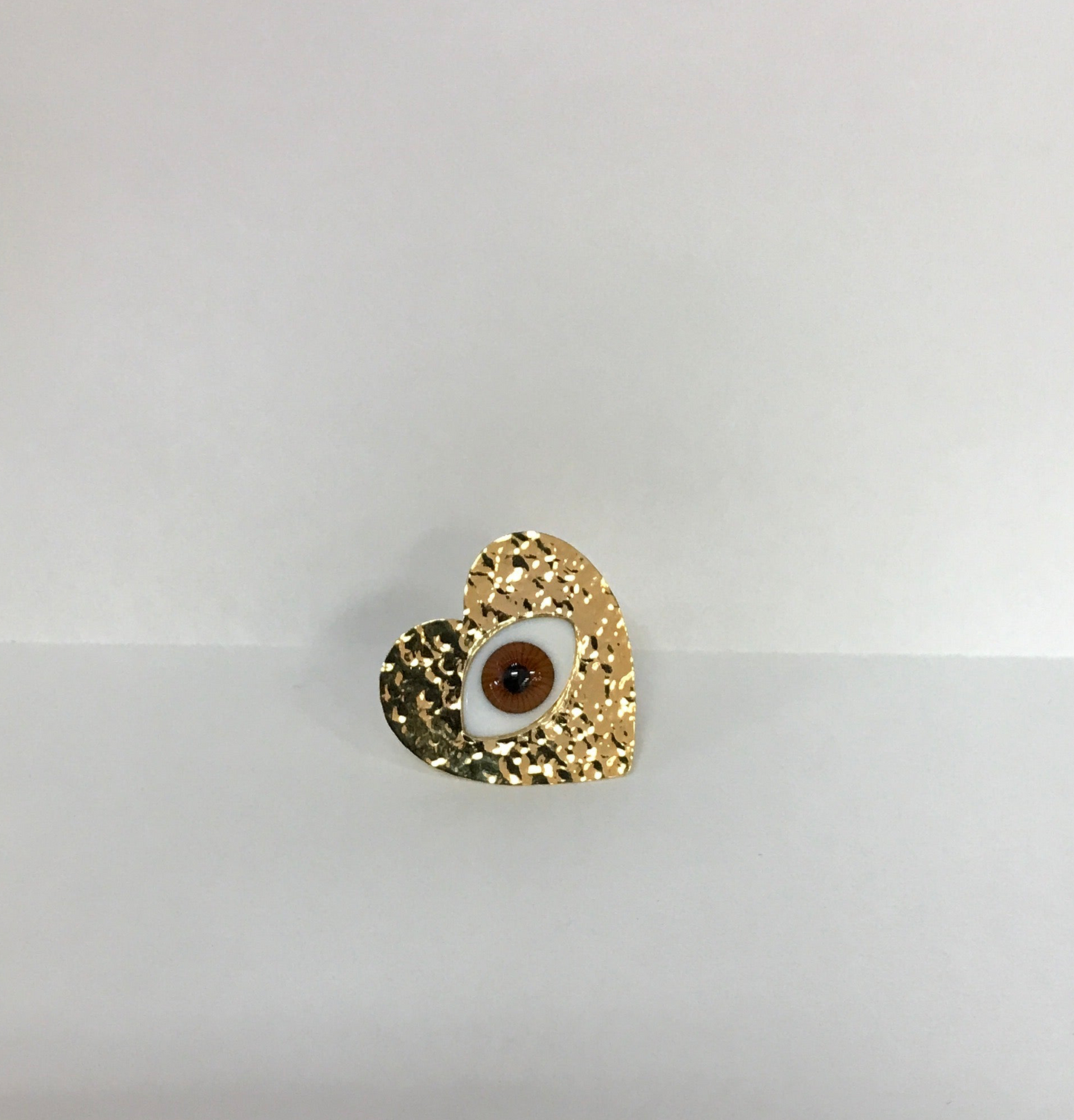 Eye Heart Thin Ring