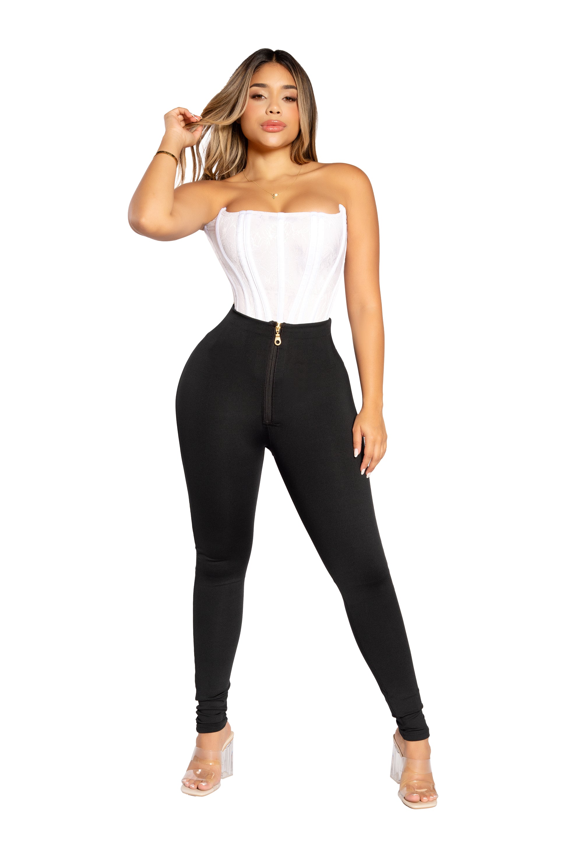 9175 Peach Booty Leggings Elegant Figure Inc 9175 Peach Booty Leggings Elegant Figure Inc