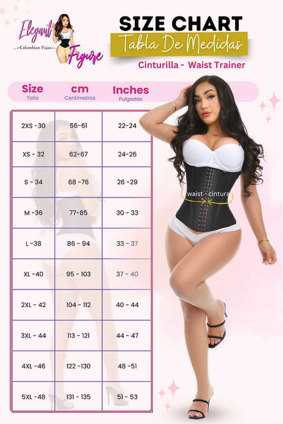 5015 Princess Faja corset – Elegant Figure Inc