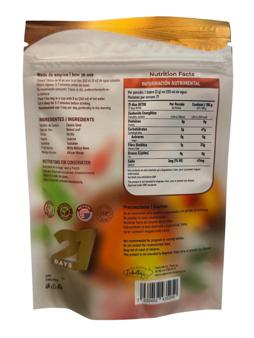 Esbelta detox tea 21-days