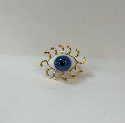 Sun Rays Eye Ring