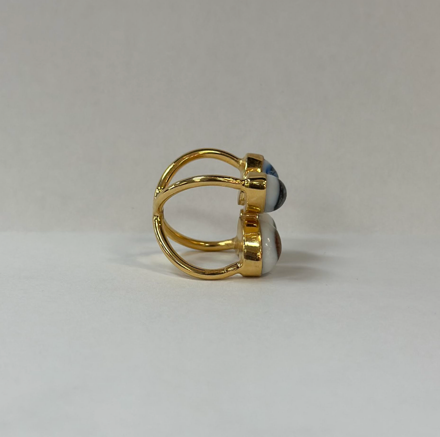 4 Eyes X Shaped Ring